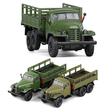Novo 1:64 Escala CA30 Liga de Caminhão Militar Fundido Modelo de Automóvel Com a Cor Verde Modelo de Brinquedo Para as Crianças Presentes Coleção V185
