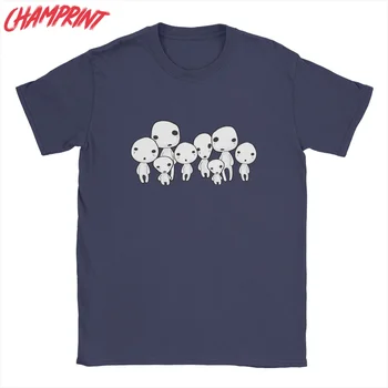 Homens Kodama Espírito Da Floresta Princesa Mononoke Hime T-Shirt De Algodão Do Vestuário De Novidade, De Manga Curta T-Shirt Idéia Do Presente T-Shirt