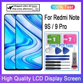 Original Para Xiaomi Redmi Nota 9S de LCD Touch Screen Digitalizador Para Redmi Nota 9 Pro Reposição