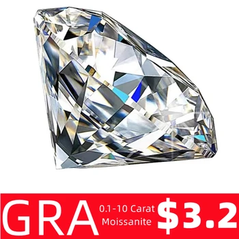 HMJ 0.1-10 Quilates de Moissanite de Pedra Solta Joalheiro Miçangas para Fazer Jóias de Laboratório Crescido de Diamante com GRA Certificada de Fábrica por Atacado