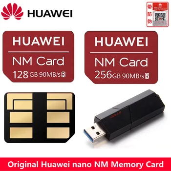 Original Huawei NM Cartão de 128/256 GB Nano Cartão de Memória para Huawei Mate30/40 Pro P30 P40 P50 Série de USB/SD/NM Leitor de Cartão Cartão Flash