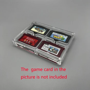 Alta qualidade da caixa de Armazenamento Para GBA jogo caixa de cartão Magnético tampa transparente de alta acrílico jogo caixa de exibição