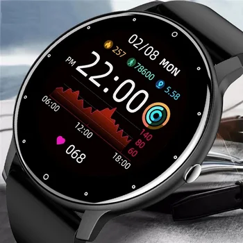 Zl02D Smart Watch, Homens Cheios de Tela de Toque do Esporte Relógio de Fitness IP67 Impermeável Bluetooth Para Android ios smartwatch caixa de presente