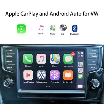 CarSight sem Fio Apple CarPlay Solução Para VW Golf MK7 Touran Google Mensagem de Voz Siri Jogar Apple Biblioteca Spotify Reproduzir Música