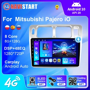 NAVISTART T10 Rádio do Carro para Mitsubishi Pajero iO 1998-2007 Android de 10 4G WIFI Android Auto Carplay de Navegação GPS Não Leitor de DVD
