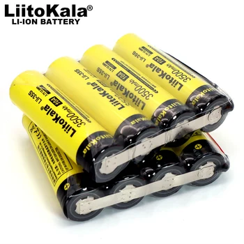LiitoKala Lii-35S 14000mAh 1S4P 3,7 V 18650 3500mAh*4 14ah bateria de lítio Recarregável adequado DIY solda fio de silicone