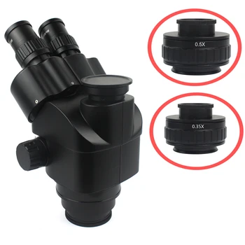 C-mount Lente De 0,35 X 0,5 X CTV Para Trinocular Microscópio Estereofónico 25mm Interface da Câmera Microscópio Adaptadores de Câmera