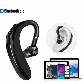 S109 Fone de ouvido sem Fio Único Gancho da Orelha compatível com Bluetooth Fones de ouvido In-ear Chamada de Negócios de Esportes Fones de ouvido Com Microfone Para Xiaomi