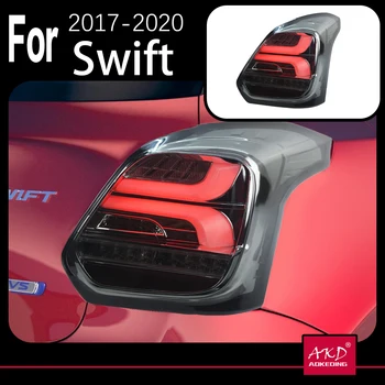 AKD Estilo Carro para Suzuki Swift Luz da Cauda 2017-2019 Swift Sport traseiros LED Lâmpada LED DRL Sinal de Freio Reverso auto Acessórios
