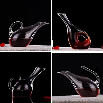 Chumbo Vidro Swan Decanter Oco Pote Agitador de Vinho tinto Vinho Distribuidor