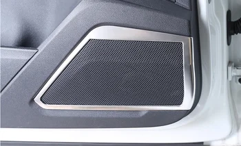 De Acessórios Auto Para o VW T-T Roc Roc 2018 2019 Interior em AÇO INOXIDÁVEL, Porta do Carro Estéreo alto-Falante alto-Falante de Áudio Tampa da Guarnição