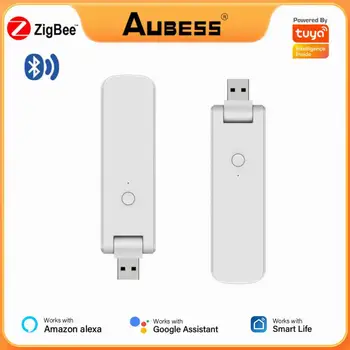 Tuya Smart USB Multi-modo de Gateway ZigBee +Bluetooth Wireless Gateway de Hub, Ponte Controle Remoto Funciona Com Alexa Inicial do Google