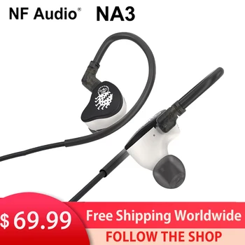 NF Áudio NA3 Pixel Monster In-ear Fone de ouvido com Dupla Cavidade ESC de Driver Dinâmico Fone de ouvido hi-fi Fones de ouvido de 0,78 mm Cabo Destacável