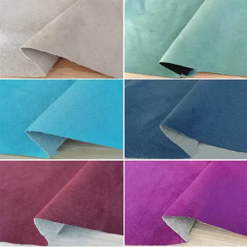 Engrossar o Tecido de Camurça Por O Medidor de por para estofamento de móveis Sofá Tampa de Fronhas de Costura de Poliéster têxtil pano Branco Liso