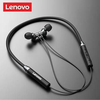 A Lenovo HE05 Fone de ouvido BT5.0 Fone de ouvido sem Fio Magnético Decote Fones de ouvido IPX5 Esporte Impermeável Auscultadores com Cancelamento de Ruído de Microfone