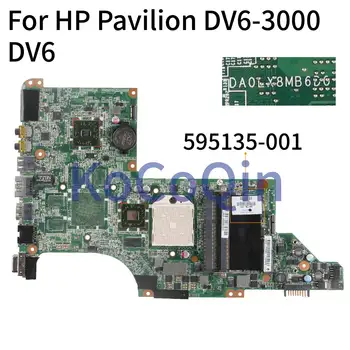 KoCoQin Laptop placa-mãe Para o HP Pavilion DV6-3000 DV6 placa-mãe 595135-001 595135-501 DAOLX8MB6D1