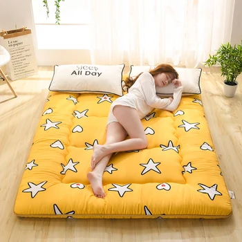 De estilo japonês, espessamento do tatami colchão, tapete almofada macia dobrável preguiçoso em casa dormindo pad quarto andar artefato