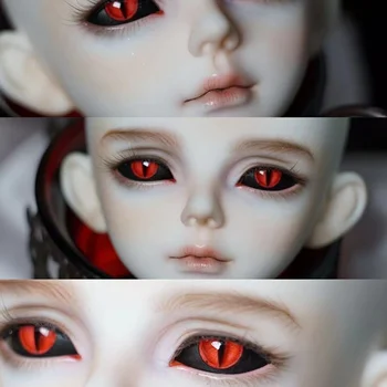 Bjd resina olhos 12mm 14mm 16mm resina olhos 1/3 1/4 1/6 boneca de olhos, o branco/preto de fundo dos olhos pode ser selecionado: 1 par