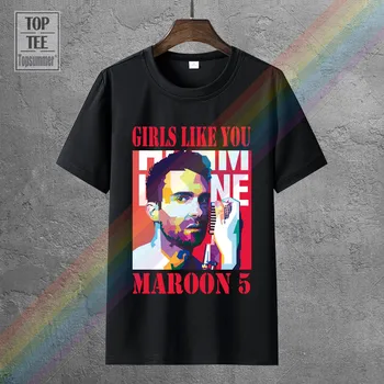 Maroon 5 Camiseta Meninas Como Você Camiseta Punk, Hippie T-Shirt Goth Retro T-Shirts Gótico, Emo Tshirt