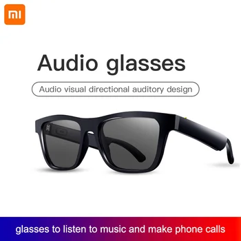 Xiaomi Óculos Sem Fio, Fones De Ouvido Combinar Smart Óculos Chamada De Ouvir Música Bluetooth Chamando Óculos De Sol Fone De Ouvido Acessórios