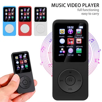 Mini Bluetooth, E-book MP3 MP4 Esportes FM Rádio Estudante de leitores de Música Portáteis de 1,8 polegadas Tela colorida Mp4 Player