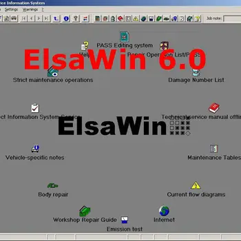 O mais novo ELSAWIN 6.0 para Um-udi por V-W Auto Reparação de Software ELSA GANHAR V6.0 Carro de tecnologia de software do reparo com o sistema virtual