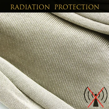 Prata pura Fibra Condutora Tecido EMF/RFID/EMI/RF Bloqueio de Elástico Tecido Anti-radiação Seguro e Saudável para a Pele