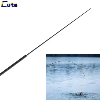 Longa vara de Pesca 56cm 2 intervalos de dicas Sólidas e ocas de carbono haste longa Acessórios