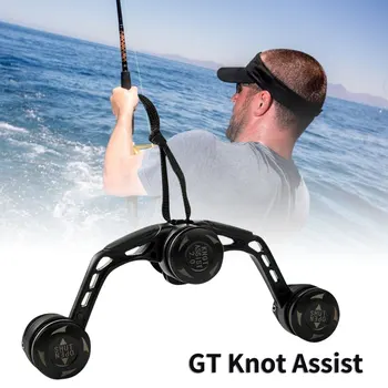 Pesca Knotter Ajudar Nó Ferramenta Bobbin Enrolador GT FG PR Linha Thread Knotter Máquina de Linha de Pesca de Bens de Equipamento