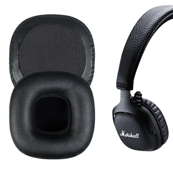 Substituição Protecções de Almofada para Marshall Meados de Bluetooth Fone de ouvido da Orelha Almofadas de Ouvido, Capa de Almofadas Auriculares de Espuma Macia Abafador