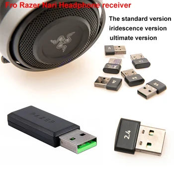 Para Razer Nari Final de Jogo sem Fio head-mounted Fones de ouvido USB Receptor Symphony Transmissor de Dados Cabo de Áudio Acessórios