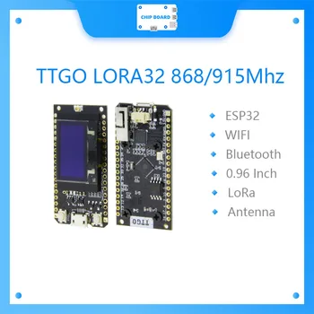 LILYGO TTGO LORA32 868/915Mhz ESP32 LoRa OLED 0.96 Polegadas, Bluetooth, wi-FI ESP32 controlo electrónico de VELOCIDADE-32 Módulo com Antena