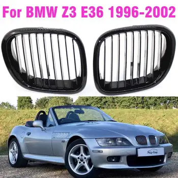 Para a BMW Z3 E36 1996-2002 Cor Preta brilhante Grelha Grelha Frontal Churrasqueira 51138397504 51138397503