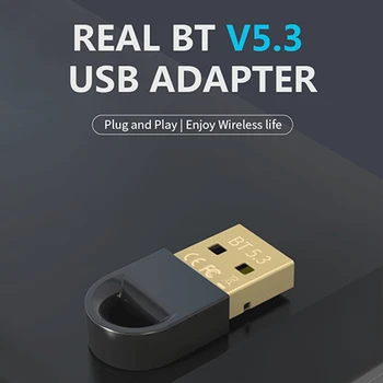 Bluetooth 5.3 Adaptador USB Receptor Transmissor sem Fio Dongle para PC Windows 11 10 8.1 Bluetooth Fone de ouvido Estéreo alto-Falantes do Mouse