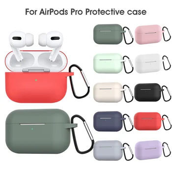 Airpods Pro Caso De Silicone Fone De Ouvido Bluetooth Protetora Do Fone De Ouvido Sem Fio Case Capa Para Apple Airpods Fone De Ouvido Acessórios